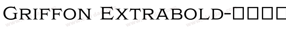 Griffon Extrabold字体转换